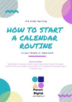 Preview of Daily Calendar Routine