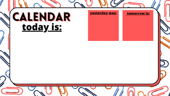 Preview of Daily Calendar Slide Image