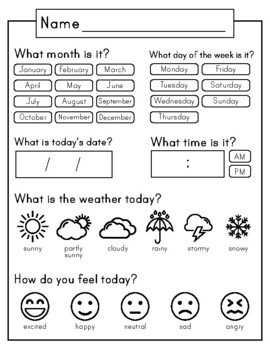 Preview of Daily Calendar & Weather Journal Sheet | Printable