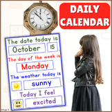 Daily Calendar for Special Education and Autism | Back to School 