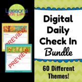 Daily Check In - 60 Different Themes - Distance Learning o