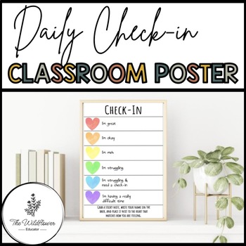 Preview of Daily Check-In Classroom Poster
