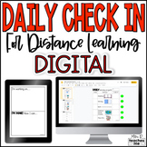 Daily Check In for Distance Learning - DIGITAL