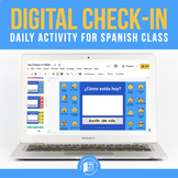 Daily Check-in for Spanish Class (Google Slides™)