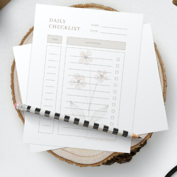 Preview of Daily Checklist | Daily Tasks | To Do List