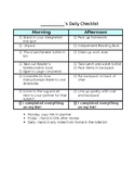 Daily Checklist-Editable