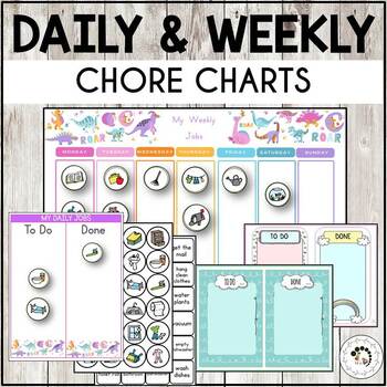 Preview of Daily Chore Chart Practical Life Montessori - Editable