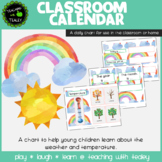 Daily Class Calendar and Weather Chart