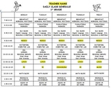 Daily Class Schedule Template (EDITABLE)
