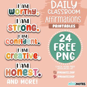Preview of Daily Classroom Affirmations