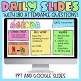 Daily Classroom Agenda Slides | PPT and Google Slides | At