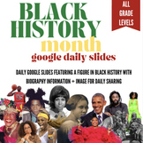 Daily Classroom Slide for Agenda/Planner + Homework | Black History Month