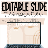 Daily Classroom Slides - Boho Classroom Slides - Morning S