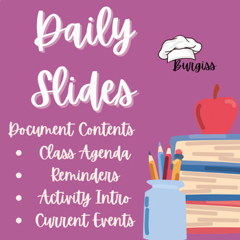 Preview of Daily Classroom Slides Template