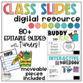 Daily Classroom Slides with Timers and Moveable Pieces