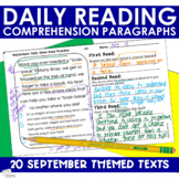 Reading Comprehension Passages - September