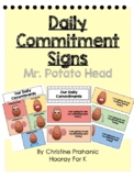 Daily Commitments Classroom Display Posters - Conscious Di