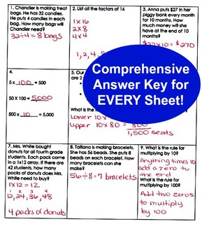 daily common core math review sheets 4th grade mega pack tpt