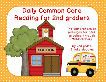Preview of Daily Common Core Reading for 2nd Graders {45 passages for the 1st nine weeks}
