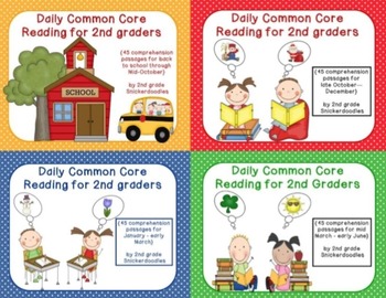 Preview of Daily Common Core Reading for 2nd Graders {Year Long Bundle}