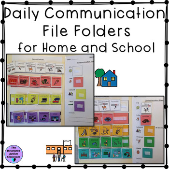 Preview of Daily Communication Sheet Folder for Parent, Home, and School Special Education