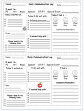 Daily Communication Log for Parents