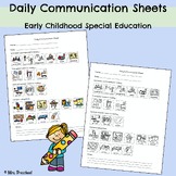 Daily Communication Sheets | Early Childhood Sp. Ed.