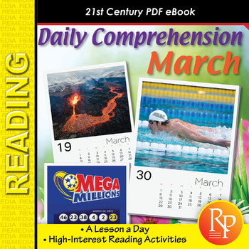 Preview of Daily Comprehension 21st Century MARCH - Hi/Lo Reading Activities - History