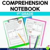 Reading Comprehension Notebook First Grade - Printable and Digital