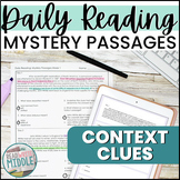 Context Clues Worksheets Reading Comprehension Mystery Pas