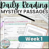 Daily Reading Comprehension Passages Context Clues Week 1