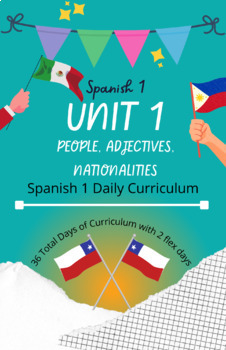 Preview of Daily Curriculum - Spanish 1 Unit 1