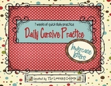Daily Cursive Practice-Lowercase Letters