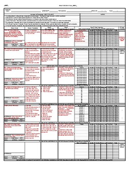 Preview of Daily Data Collection Sheet - Editable (7 goal)