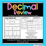 Daily Decimal Review - 5th Grade