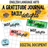 Daily Delights - A Gratitude Journal - Distance Learning