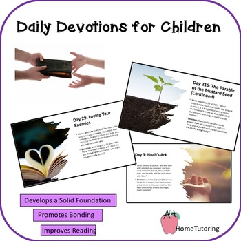 Preview of Daily Devotionals for Children