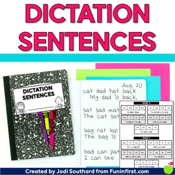 Preview of Daily Dictation Sentences | Phonics & Writing Practice