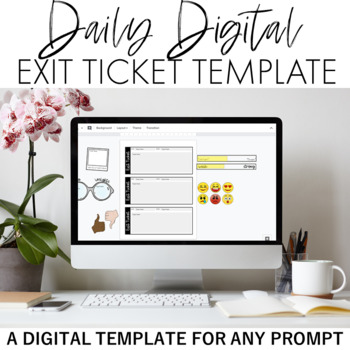 Preview of Daily Digital Exit Ticket Template