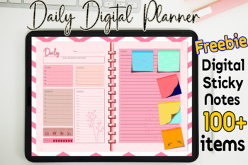 Preview of Daily Digital Planner 1 Pages For Easy Use