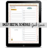 Daily Digital Schedule: Gold Speck
