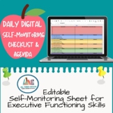 Daily Digital Self-Monitoring Checklist & Agenda 
