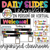 Daily Digital Slideshow Agenda - Google Slides™ Template