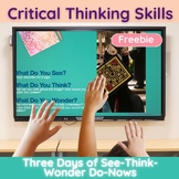 Daily Do Now Freebie See Think Wonder Inferencing Practice