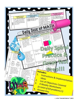 Preview of Daily Dose of Math Spiral Review | 7th Grade | STAAR Test Prep