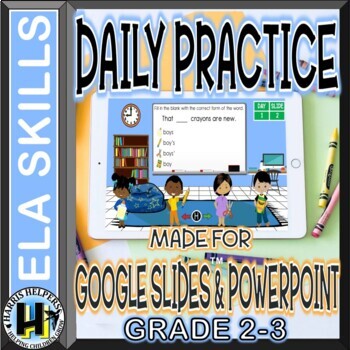 Preview of Daily ELA Skills Practice for Second and Third Grade