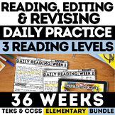 ELA Daily Warm Up Reading Bell Ringers STAAR Practice Revi