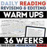 STAAR Practice Reading Revising & Editing ELA Daily Warm U
