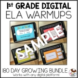 Daily ELA Warm Ups for 1st Grade - 180 Days of Spiral Revi