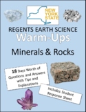 Daily Earth Science Warm Ups & Bell Ringers - Minerals & Rocks